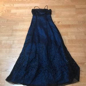 Glamorous Morgan and Co. Midnight Blue Ballgown